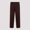 Jil Sander Polyester Trousers With Flap Pockets And Front Creases In Brown