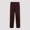 Jil Sander Polyester Trousers With Flap Pockets And Front Creases In Brown