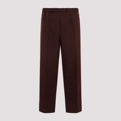 Jil Sander Polyester Trousers In Black