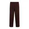 Jil Sander Polyester Trousers With Flap Pockets And Front Creases In Brown