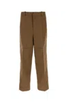 Jil Sander Twill Pant With Front Crease And Panel Detailing In Neutral