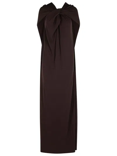 Jil Sander Brown Viscose Dress