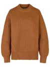 Jil Sander Brown Wool Sweater In Brown
