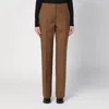 Jil Sander Tailored Wool Slim Pants In Brown