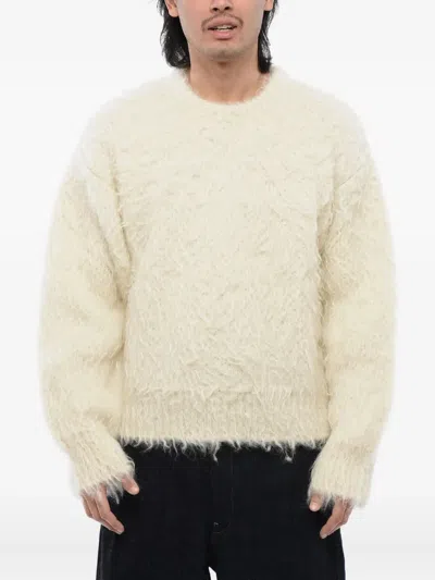 JIL SANDER BRUSHED CREW NECK SWEATER