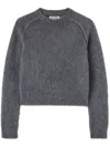 Jil Sander Brushed-finish Crew-neck Jumper In Grey