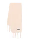 Jil Sander Brushed Mohair-blend Scarf In Neutrals