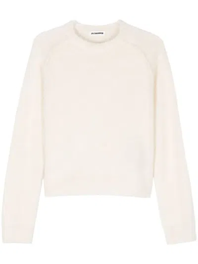 Jil Sander Brushed Sweater In 107 Cloud