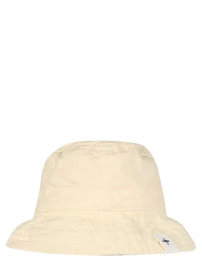 Jil Sander Bucket Hat With Logo Label In White