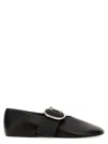 Jil Sander Women Buckle Ballet Flats In Black