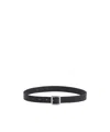 Jil Sander Leather Belt In Black
