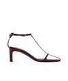 Jil Sander Buckle High-heeled Sandals In Brown