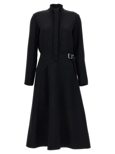 Jil Sander Buckle Long Dress Dresses Black