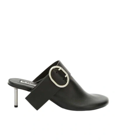JIL SANDER JIL SANDER BUCKLED HEELED MULES