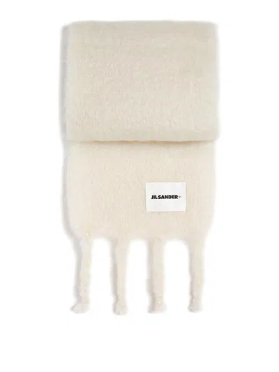 Jil Sander Scarf In White