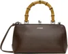 Jil Sander Goji Bamboo-handle Mini Bag In 205 Dark Heart