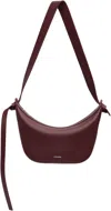 Jil Sander Burgund Knot Small Bag In Red