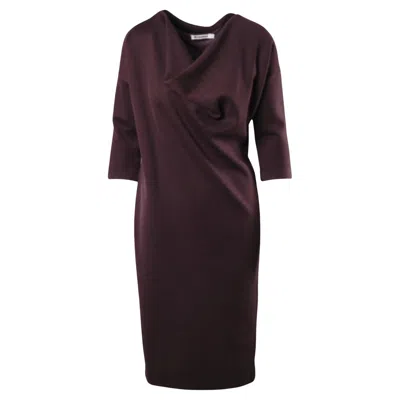 Pre-owned Jil Sander Burgundy Dress - '10s In Red