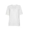 Jil Sander Butter White Cotton T-shirt With Back Print In White