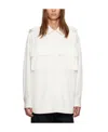 Jil Sander White Button Jacket In White