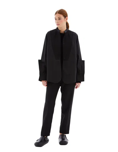 Jil Sander Button-down Shirt In Black