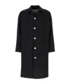 Jil Sander Button-down Single-breasted Coat In Black
