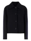 Jil Sander Button-fastening Collared Jacket In Black