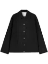Jil Sander Men's Logo Jacket In 黑色