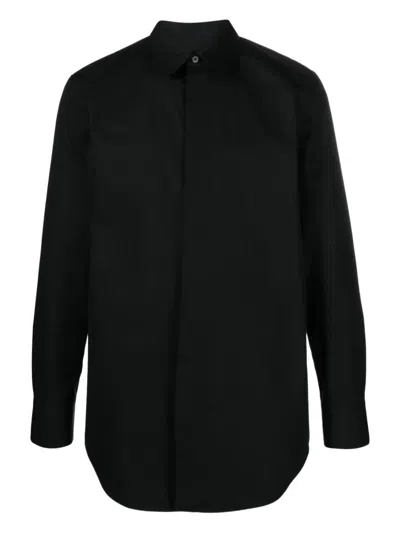 Jil Sander Button-fastening Shirt In Black