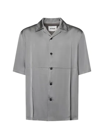 Jil Sander Button-fastening Shirt In Gray