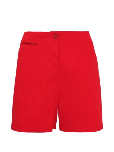 Jil Sander Button-fastening Shorts In Red