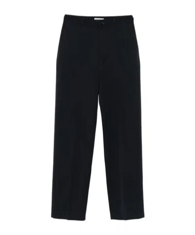 Jil Sander Button-fastening Trousers In Blue