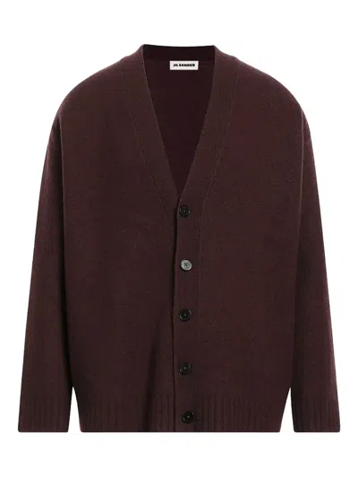 Jil Sander Button-front Cardigan In Brown