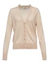 Jil Sander Button-front Cardigan In Neutral