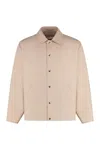 Jil Sander Men's Button-front Cotton Jacket In Beige