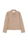 Jil Sander Long-sleeved Denim Jacket In Neutral