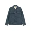Jil Sander Button Pocket Dnim Jacket In Blue