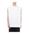 Jil Sander Button Sleeveless Vest In White