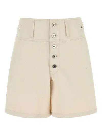 JIL SANDER BUTTON-UP BERMUDA SHORTS