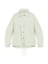 Jil Sander Button-up Cotton Jacket In Green