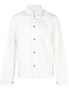 Jil Sander White Denim Shirt In Multicolor