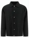 Jil Sander Button-up Jacket With Classic Collar In Black