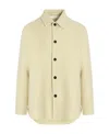 Jil Sander Wool Overshirt In Nude