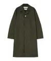 Jil Sander Button-up Raincoat In Black
