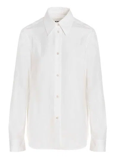 Jil Sander Button-up Tailored Shirt In White