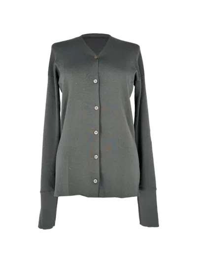 Pre-owned Jil Sander Button-down Cardigan In Grey