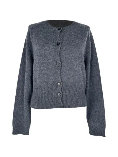 Pre-owned Jil Sander Button-down Knitted Cardigan In Grey