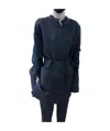 Jil Sander Buttoned Collarless Shirt In Black