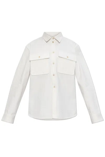 Jil Sander Flap Pocket Shirt In White