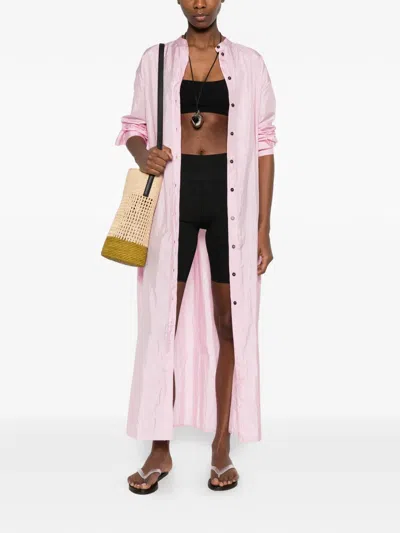 Jil Sander Buttoned Dress In Pink